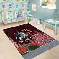 Russia Moscow Capital Area Rug Moskva Red Square Map