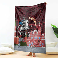 Russia Moscow Capital Blanket Moskva Red Square Map
