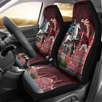 Russia Moscow Capital Car Seat Cover Moskva Red Square Map