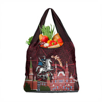 Russia Moscow Capital Grocery Bag Moskva Red Square Map
