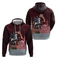 Russia Moscow Capital Hoodie Moskva Red Square Map