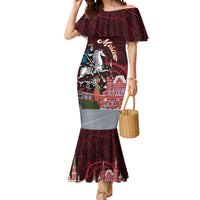 Russia Moscow Capital Mermaid Dress Moskva Red Square Map