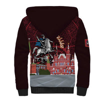 Russia Moscow Capital Sherpa Hoodie Moskva Red Square Map