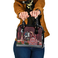 Russia Moscow Capital Shoulder Handbag Moskva Red Square Map