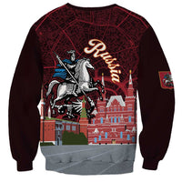 Russia Moscow Capital Sweatshirt Moskva Red Square Map