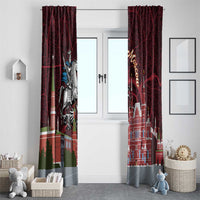 Russia Moscow Capital Window Curtain Moskva Red Square Map