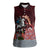 Russia Moscow Capital Women Sleeveless Polo Shirt Moskva Red Square Map