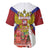 Russia Day Baseball Jersey Coat Of Arms With Saint Basil's Cathedral