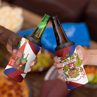 Russia Day 4 in 1 Can Cooler Tumbler Coat Of Arms With Saint Basil's Cathedral