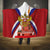 Russia Day Hooded Blanket Coat Of Arms With Saint Basil's Cathedral