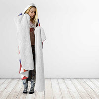 Russia Day Hooded Blanket Coat Of Arms With Saint Basil's Cathedral