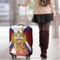 Russia Day Luggage Cover Coat Of Arms With Saint Basil's Cathedral