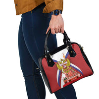 Russia Day Shoulder Handbag Coat Of Arms With Saint Basil's Cathedral
