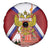 Russia Day Spare Tire Cover Coat Of Arms With Saint Basil's Cathedral