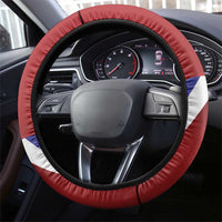 Russia Day Steering Wheel Cover Coat Of Arms With Saint Basil's Cathedral