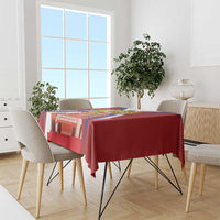 Russia Day Tablecloth Coat Of Arms With Saint Basil's Cathedral