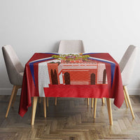 Russia Day Tablecloth Coat Of Arms With Saint Basil's Cathedral