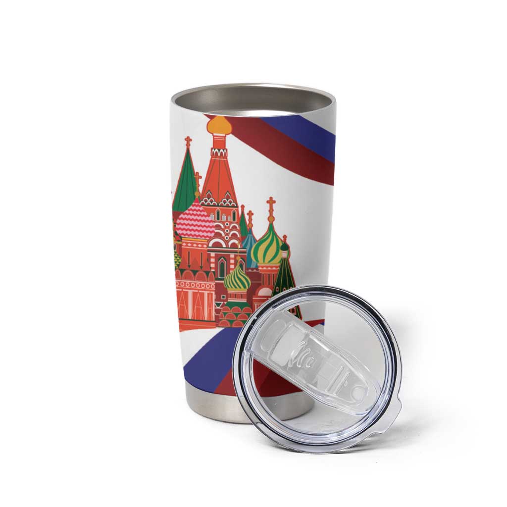 Russia Day Tumbler Cup Coat Of Arms With Saint Basil's Cathedral