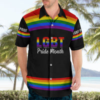 Pride Month LGBT Hawaiian Shirt Proud Of Who I Am Black - Wonder Print Shop