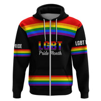 Pride Month LGBT Hoodie Proud Of Who I Am Black - Wonder Print Shop