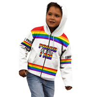 Pride Month LGBT Kid Hoodie Proud Of Who I Am White - Wonder Print Shop
