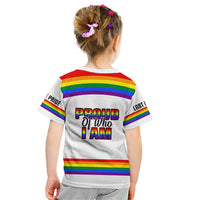 Pride Month LGBT Kid T Shirt Proud Of Who I Am White - Wonder Print Shop
