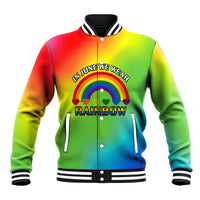 Pride Month LGBT Baseball Jacket In June We Wear Rainbow - Wonder Print Shop