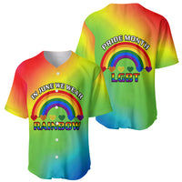 Pride Month LGBT Baseball Jersey In June We Wear Rainbow - Wonder Print Shop