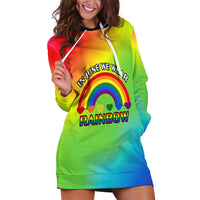 Pride Month LGBT Hoodie Dress In June We Wear Rainbow - Wonder Print Shop