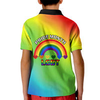 Pride Month LGBT Kid Polo Shirt In June We Wear Rainbow - Wonder Print Shop