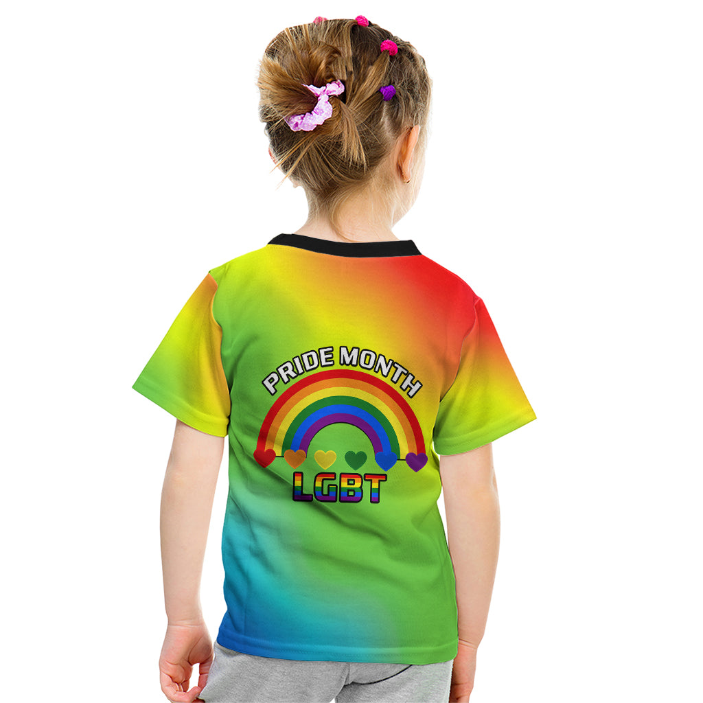 Pride Month LGBT Kid T Shirt In June We Wear Rainbow - Wonder Print Shop