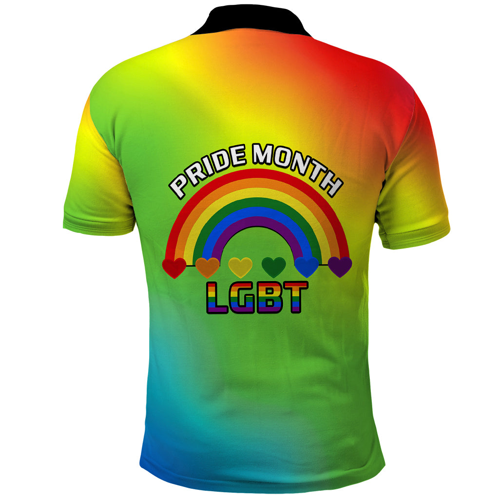 Pride Month LGBT Polo Shirt In June We Wear Rainbow - Wonder Print Shop
