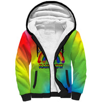 Pride Month LGBT Sherpa Hoodie In June We Wear Rainbow - Wonder Print Shop