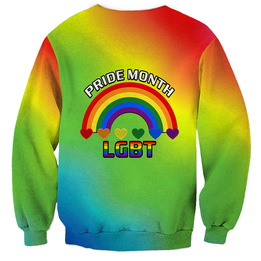 Pride Month LGBT Sweatshirt In June We Wear Rainbow - Wonder Print Shop