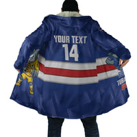 Cabo Verde Football 2026 Custom Cloak Forca Tubaroes Azuis