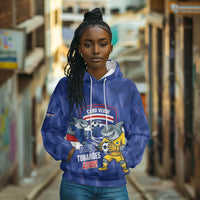 Cabo Verde Football 2026 Custom Hoodie Forca Tubaroes Azuis