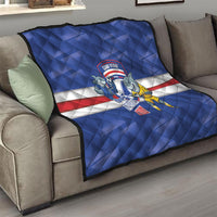Cabo Verde Football 2026 Quilt Forca Tubaroes Azuis