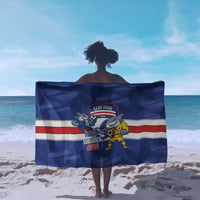 Cabo Verde Football 2026 Sarong Forca Tubaroes Azuis