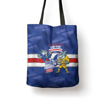 Cabo Verde Football 2026 Tote Bag Forca Tubaroes Azuis