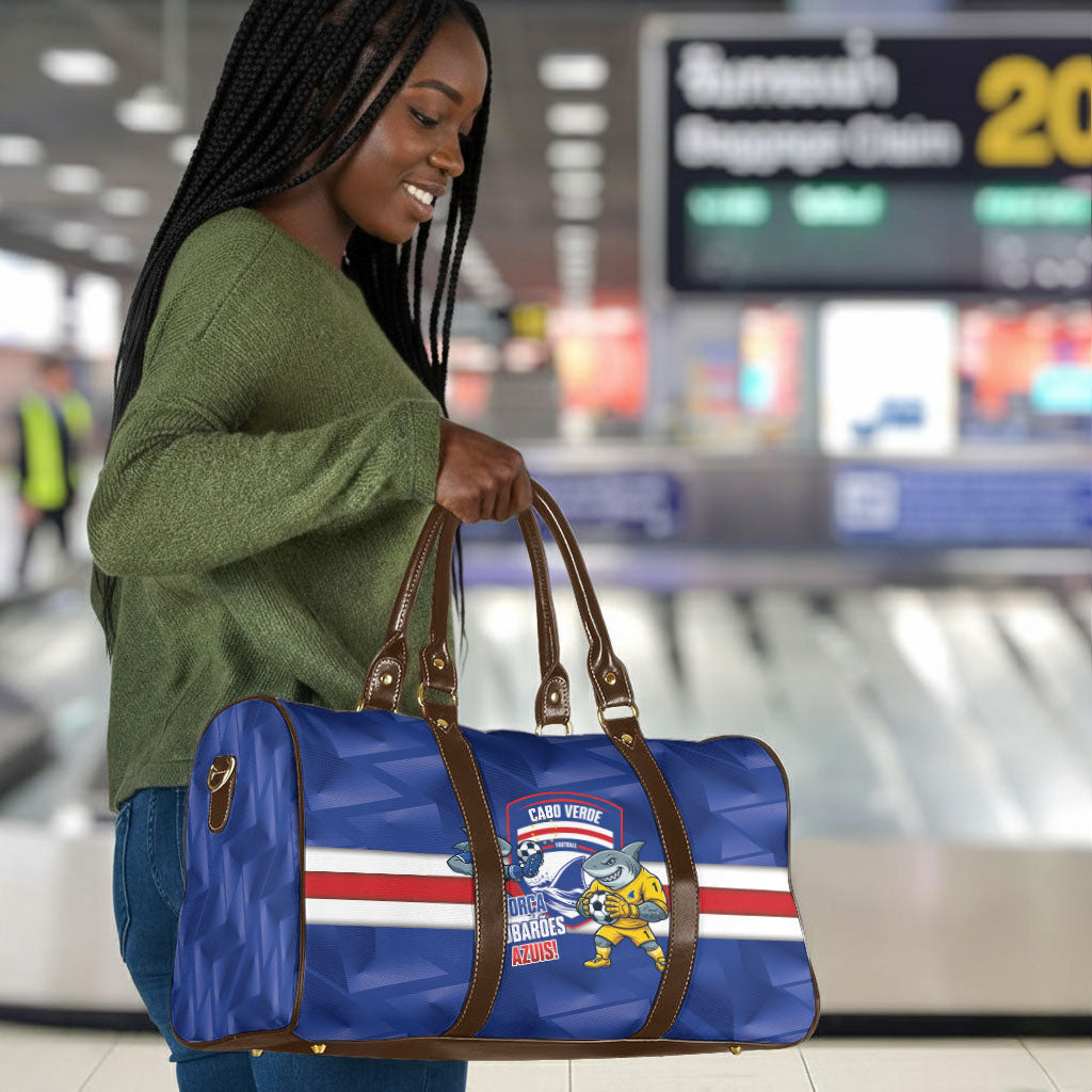 Cabo Verde Football 2026 Travel Bag Forca Tubaroes Azuis