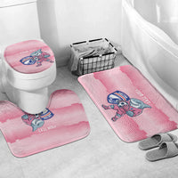 Cabo Verde Football 2026 Custom Bathroom Set Tubaroes Azuis Goalkeeper Pink Jersey