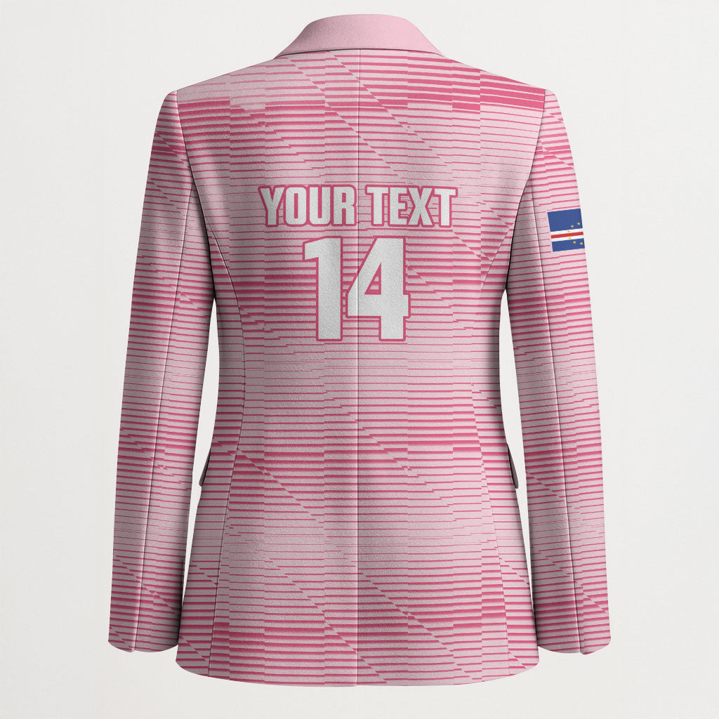 Cabo Verde Football 2026 Custom Blazer Tubaroes Azuis Goalkeeper Pink Jersey