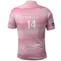 Cabo Verde Football 2026 Custom Polo Shirt Tubaroes Azuis Goalkeeper Pink Jersey
