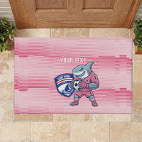 Cabo Verde Football 2026 Custom Rubber Doormat Tubaroes Azuis Goalkeeper Pink Jersey