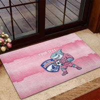 Cabo Verde Football 2026 Custom Rubber Doormat Tubaroes Azuis Goalkeeper Pink Jersey