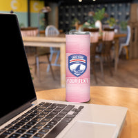 Cabo Verde Football 2026 Custom Skinny Tumbler Tubaroes Azuis Goalkeeper Pink Jersey