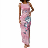 Cabo Verde Football 2026 Custom Tank Maxi Dress Tubaroes Azuis Goalkeeper Pink Jersey