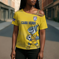 Cabo Verde Football 2026 Custom Cross Shoulder Shirt Tubaroes Azuis Goalkeeper Yellow Jersey