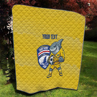 Cabo Verde Football 2026 Custom Quilt Tubaroes Azuis Goalkeeper Yellow Jersey