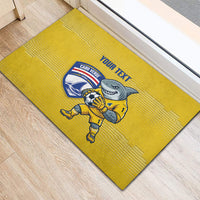 Cabo Verde Football 2026 Custom Rubber Doormat Tubaroes Azuis Goalkeeper Yellow Jersey